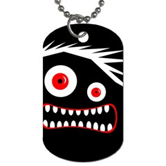 Crazy Monster Dog Tag (one Side)