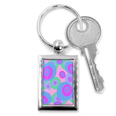 Pink Pattern Key Chains (rectangle)  by Valentinaart