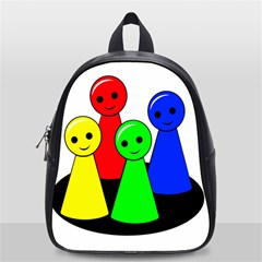 Don t Get Angry School Bags (small)  by Valentinaart