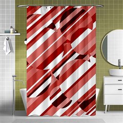 Orange Pattern Shower Curtain 48  X 72  (small)  by Valentinaart