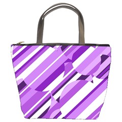 Purple Pattern Bucket Bags by Valentinaart