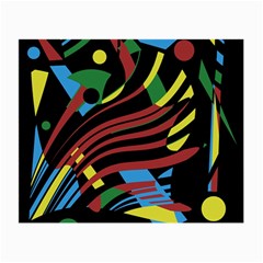 Colorful Decorative Abstrat Design Small Glasses Cloth