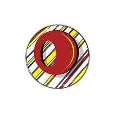 Red And Yellow Design Hat Clip Ball Marker (10 Pack) by Valentinaart