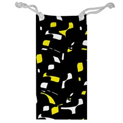 Yellow, Black And White Pattern Jewelry Bags