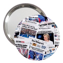 Hillary 2016 Historic Newspaper Collage 3  Handbag Mirrors by blueamerica