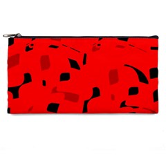 Red And Black Pattern Pencil Cases