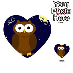 Cute Owl Playing Cards 54 (heart) 