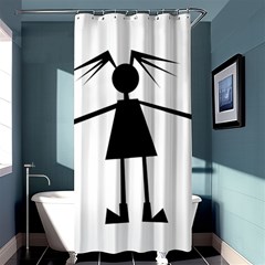 Teenage Girl Shower Curtain 36  X 72  (stall)  by Valentinaart