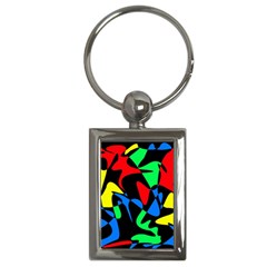 Colorful Abstraction Key Chains (rectangle) 