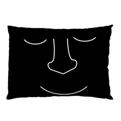 Sleeping Face Pillow Case by Valentinaart