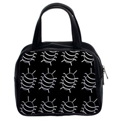 Bugs Pattern Classic Handbags (2 Sides) by Valentinaart