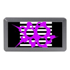 Purple Abstraction Memory Card Reader (mini) by Valentinaart