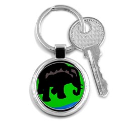 Elephand Key Chains (round)  by Valentinaart