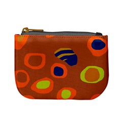 Orange Abstraction Mini Coin Purses by Valentinaart