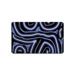 Blue abstract design Magnet (Name Card) Front