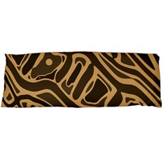 Brown Abstract Art Body Pillow Case (dakimakura)