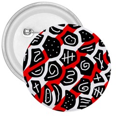 Red Playful Design 3  Buttons by Valentinaart