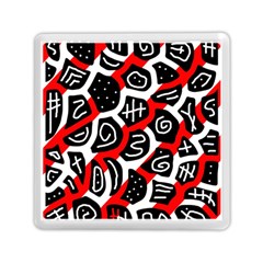 Red Playful Design Memory Card Reader (square)  by Valentinaart