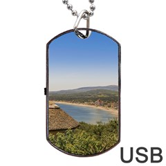 Landscape Aerial View Piriapolis Uruguay Dog Tag Usb Flash (one Side)