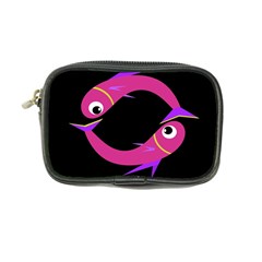 Magenta Fishes Coin Purse