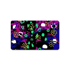 Abstract Colorful Chaos Magnet (name Card) by Valentinaart