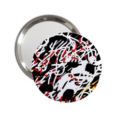 Colorful Chaos By Moma 2 25  Handbag Mirrors