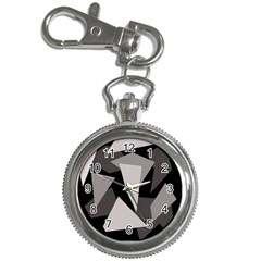 Simple Gray Abstraction Key Chain Watches by Valentinaart