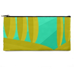 Green And Yellow Landscape Pencil Cases