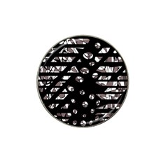 Gray Abstract Design Hat Clip Ball Marker