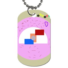 Decorative Abstract Circle Dog Tag (one Side)