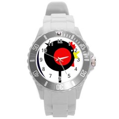 Fat Chicken Round Plastic Sport Watch (l)