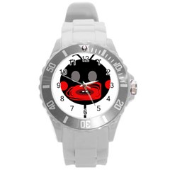 Face Round Plastic Sport Watch (l)