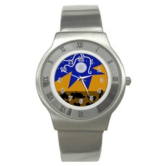 Decorative Abstraction Stainless Steel Watch