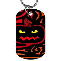 Halloween Pumpkin Dog Tag (one Side)