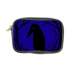 Halloween Raven - Deep Blue Coin Purse