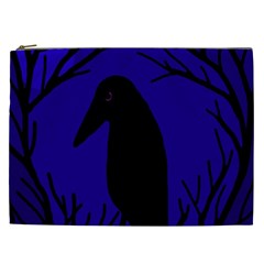 Halloween Raven - Deep Blue Cosmetic Bag (xxl) 