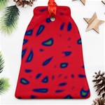 Red neon Bell Ornament (2 Sides) Front