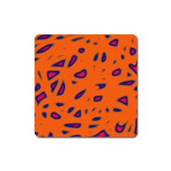 Orange Neon Square Magnet