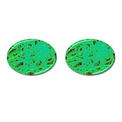 Green Neon Cufflinks (oval) by Valentinaart