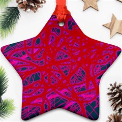 Red Neon Ornament (star) 