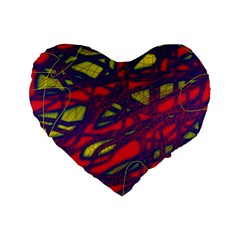 Abstract High Art Standard 16  Premium Heart Shape Cushions