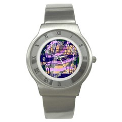 Abstract High Art By Moma Stainless Steel Watch