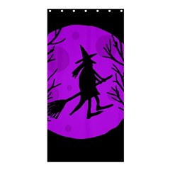 Halloween Witch - Purple Moon Shower Curtain 36  X 72  (stall)  by Valentinaart