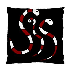 Red Snakes Standard Cushion Case (one Side) by Valentinaart