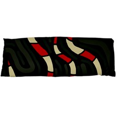 Red Snakes Body Pillow Case Dakimakura (two Sides) by Valentinaart