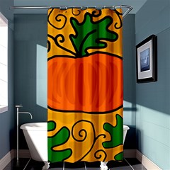 Thanksgiving Pumpkin Shower Curtain 36  X 72  (stall)  by Valentinaart