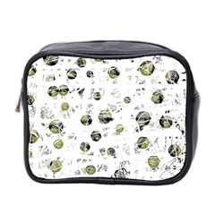 White And Yellow Soul Mini Toiletries Bag 2-side by Valentinaart