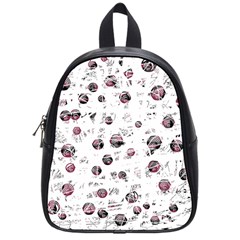 White And Red Soul School Bags (small)  by Valentinaart