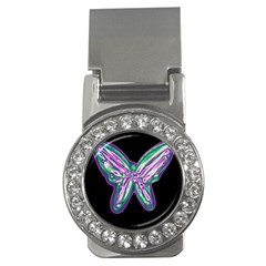 Neon Butterfly Money Clips (cz)  by Valentinaart