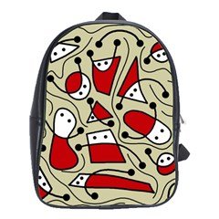 Playful Abstraction School Bags(large)  by Valentinaart